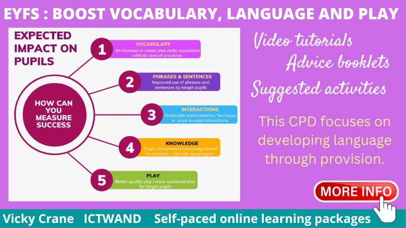 EYFS language and vocabulary development