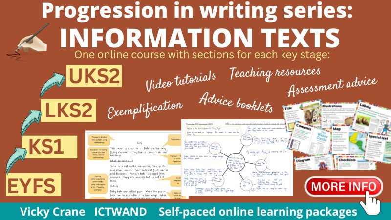 Progression in writing teacher course